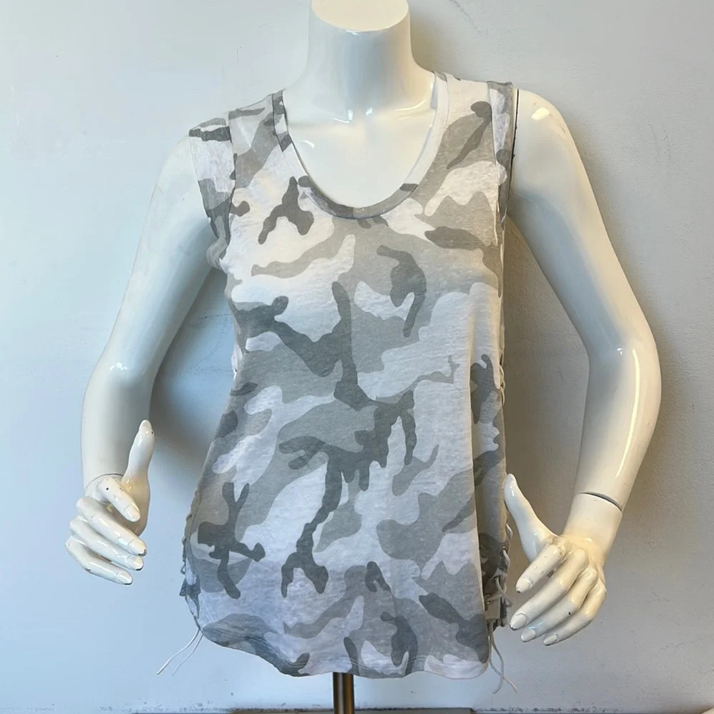 Generation Love camo lace up tank